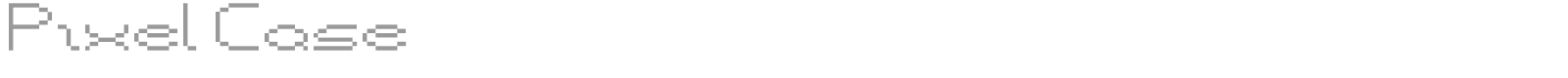 Pixel Case font preview